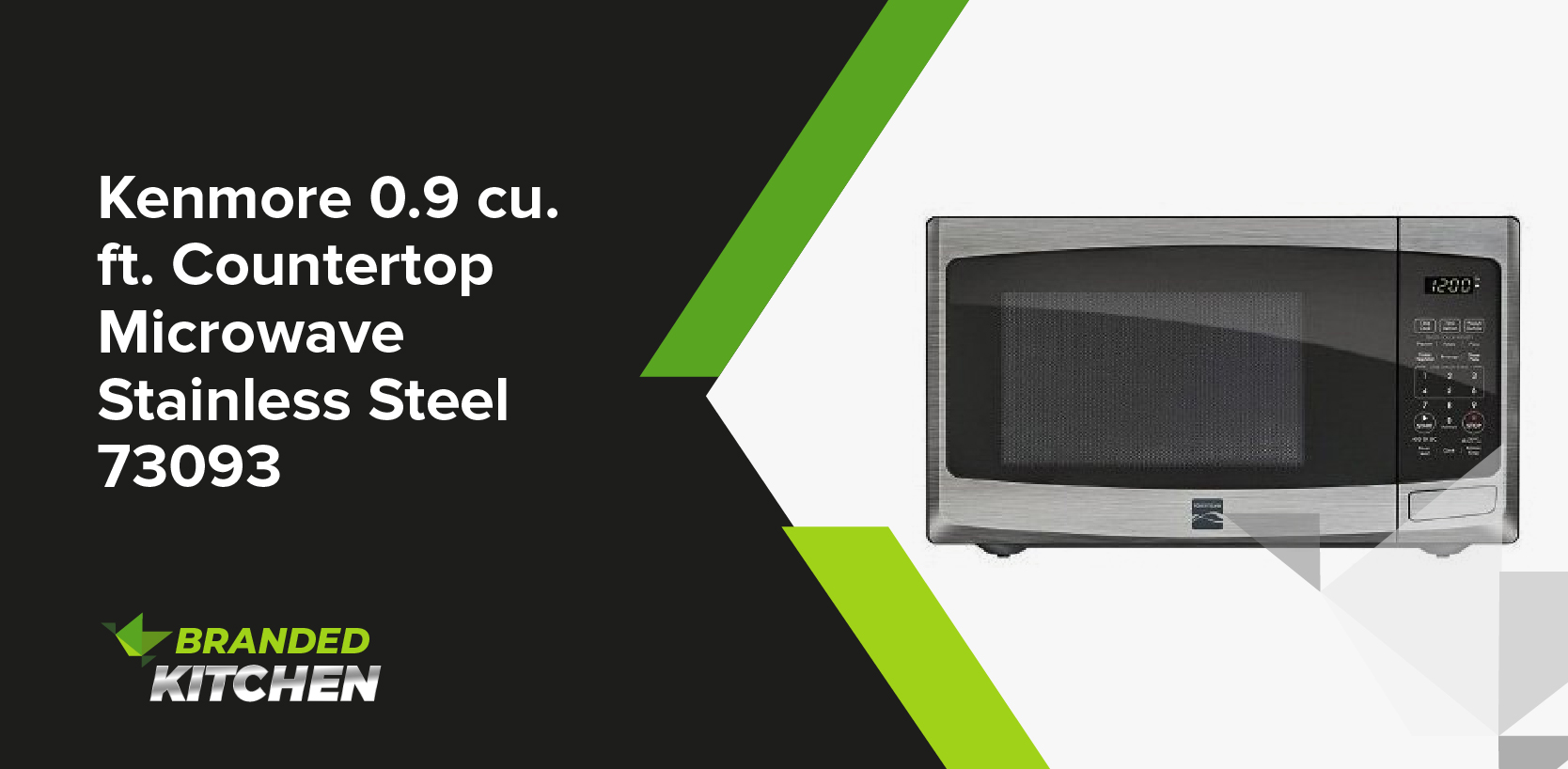 Kenmore 0.9 cu. Ft. Countertop Microwave Stainless Steel 73093