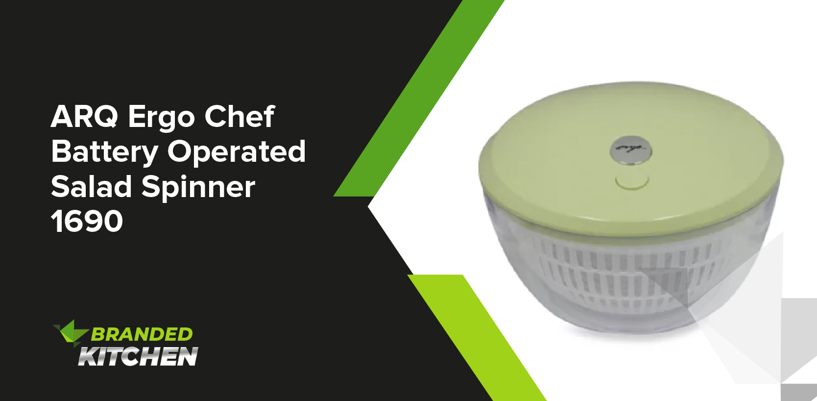 ARQ Ergo Chef Battery Operated Salad Spinner 1690