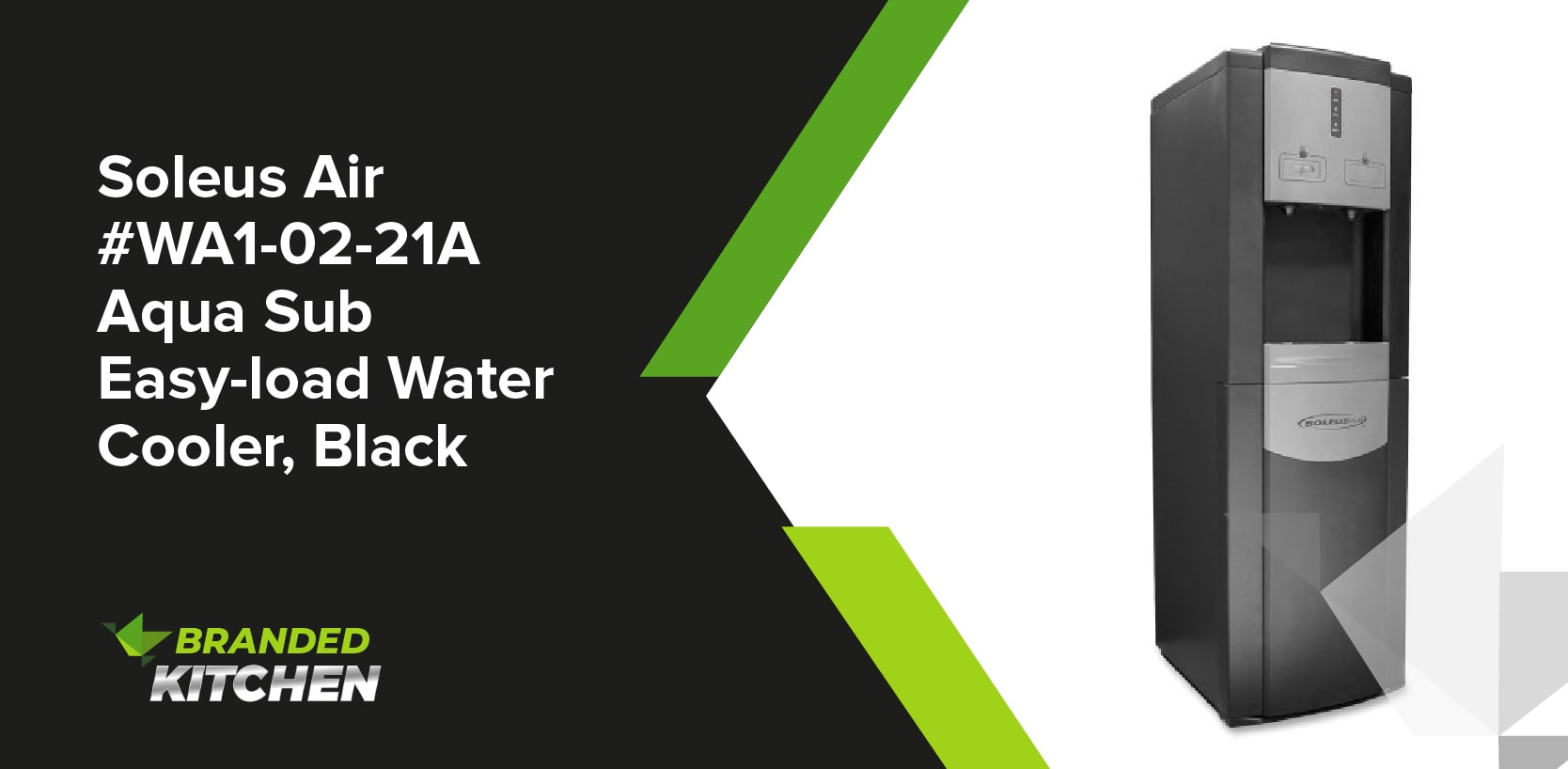 Soleus Air #WA1-02-21A Aqua Sub Easy-load Water Cooler, Black