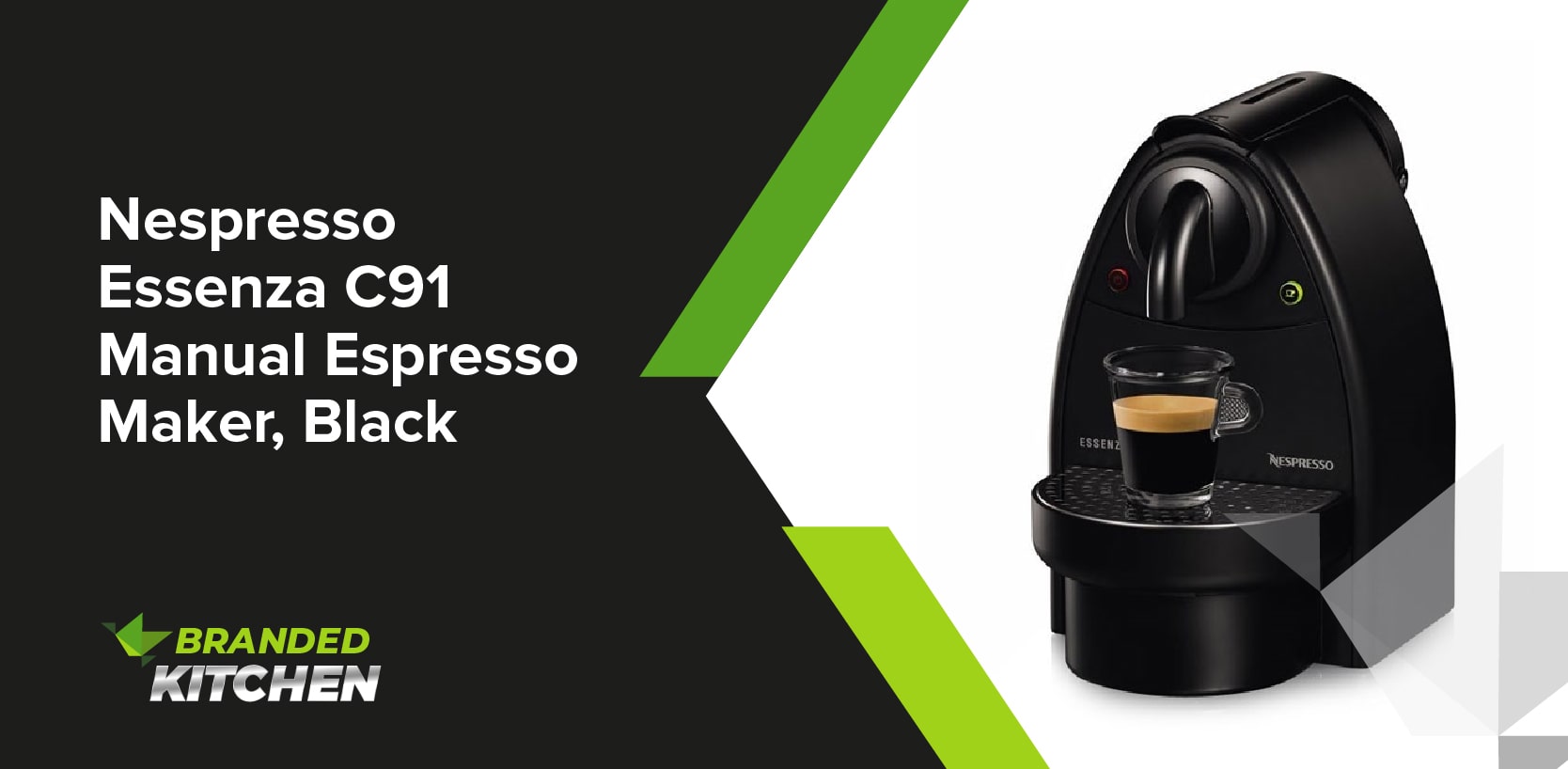 Nespresso Essenza C91 Manual Espresso Maker, Black