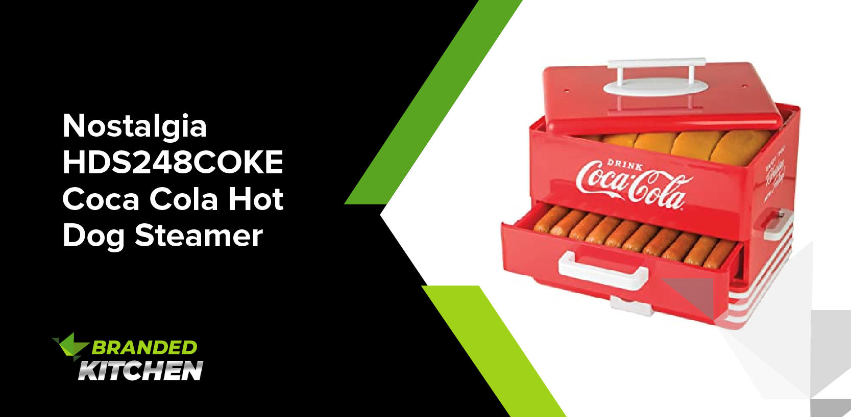 Nostalgia HDS248COKE Coca Cola Hot Dog Steamer